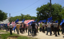 Mobilização contra licitação da Brasil Telecom - Rio Grande do Sul, 29 de novembro de 2007.