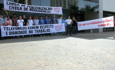 Protesto Morte Trabalhadores Claro - Brasília, 02 de outubro de 2008.