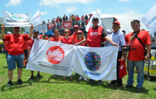 Brasília 30/10/2019  - Fitratelp participa de manifestação na Esplanada dos  Ministérios